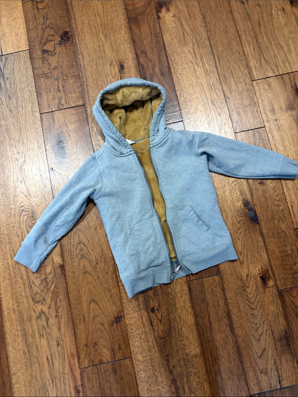 Gray Cozy Lined Hoodie